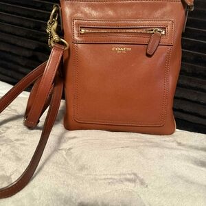 Coach Tan Leather Crossbody Bag